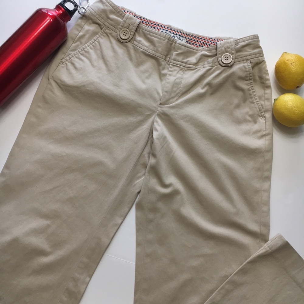 Banana Republic Martin Fit Pants, Khaki, sz 2
